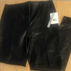 Zac & Rachel Faux Leather Black Leggings
